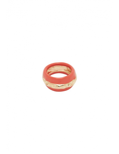 ANELLO FASCIA PIA SMALTATO ROSSO NALI' EMAN0318