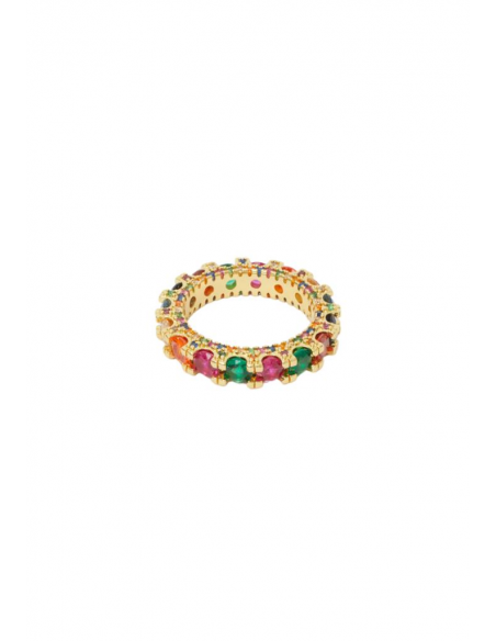 ANELLO ORO CON PIETRE COLORATE NALI' EMAN0309