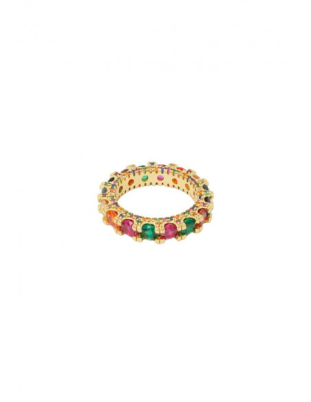 ANELLO ORO CON PIETRE COLORATE NALI' EMAN0309