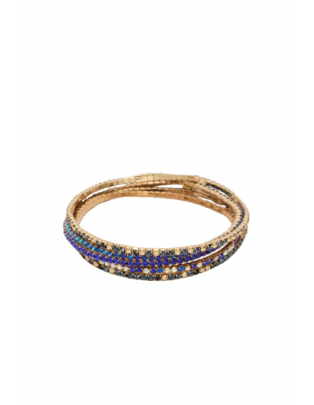 SET 5 BRACCIALI NESSY PIETRE BLU NALIì