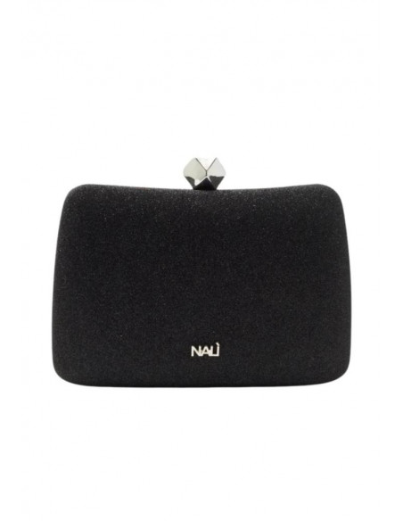 CLUTCH KARINA METALLIZZATO NERO NALI' WIPC0133