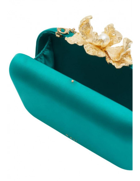 CLUTCH FIORE IN TESSUTO VERDE NALI' HKPC0296