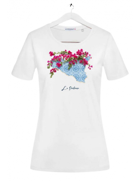 T-shirt “Bouganville Island” Le Siciliane