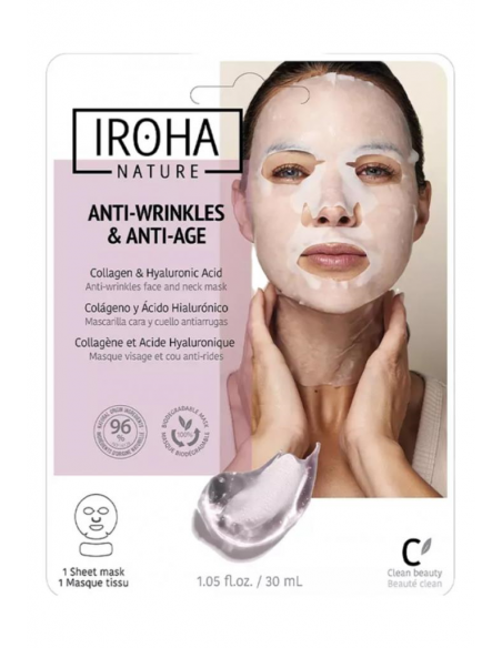IROHA-MASCHERA VISO COLLO ANTIRUGHE AL COLLAGENE