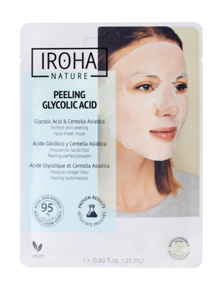 IROHA MASCHERA IN TESSUTO PEELING ACIDO GLICOLICO