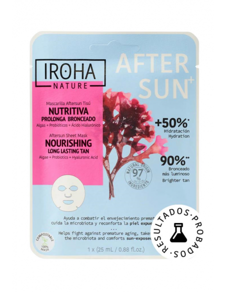 IROHA- Maschera Viso Monouso Doposole Nutriente 1 pz x 25 ml