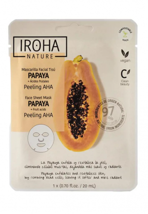 IROHA MASCHERA IN TESSUTO PAPAYA ANTIMACCHIE
