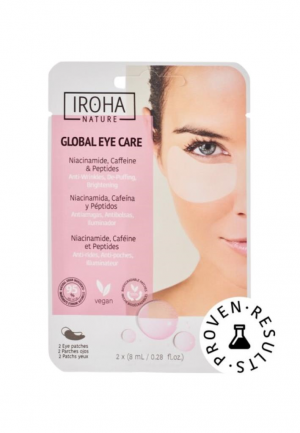 IROHA Patch per occhi in tessuto con niacinamide, caffeina e peptidi