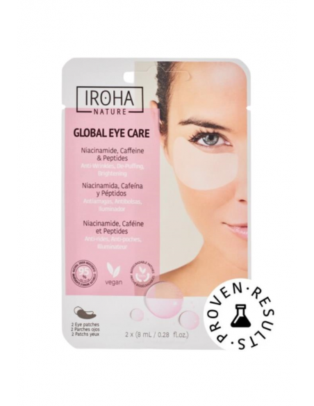IROHA Patch per occhi in tessuto con niacinamide, caffeina e peptidi