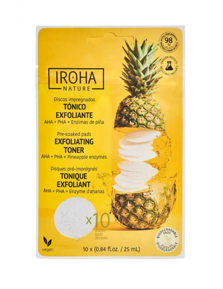 IROHA TONICO ESFOLIANTE dischetti pre-imbevuti
