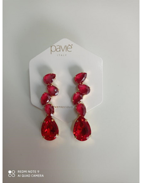 OR.GOCCE PICCOLE SWAROVSKI A SCALARE E GOCCIA SWAROVSKI