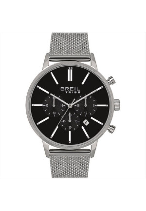 OROLOGIO BREIL TRIBE AVERY EXT CHR SS UOMO NERO MESH