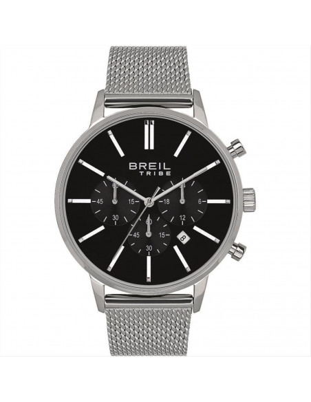 OROLOGIO BREIL TRIBE AVERY EXT CHR SS UOMO NERO MESH