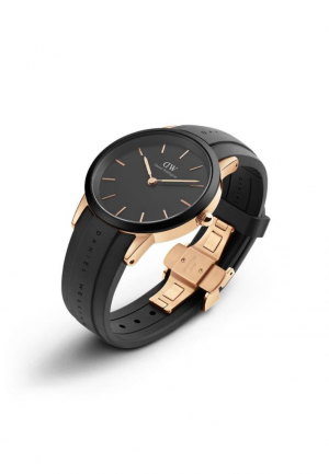 Orologio da uomo solo tempo nero Daniel Wellington Iconic Motion 40mm