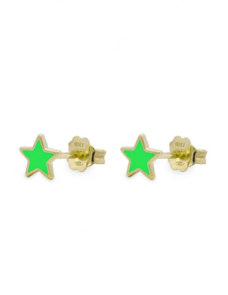 ORECCHINI LOBO STELLA SMALTO COLORATO RUE DES MILLE