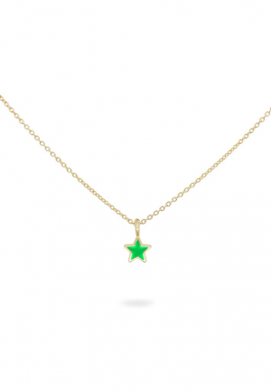 GIROCOLLO STELLA SMALTO VERDE COLORATO RUE DES MILLE