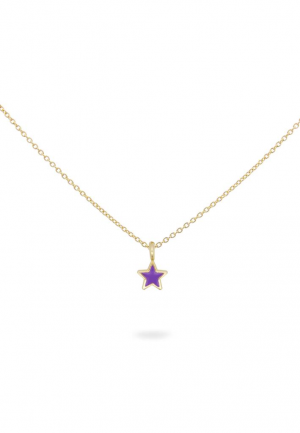 GIROCOLLO STELLA SMALTO VIOLA COLORATO RUE DES MILLE
