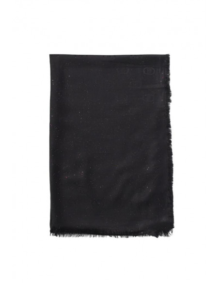Stola jaquard logo lurex Liu Jo