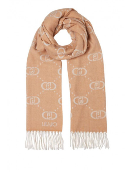 Stola con logo jacquard Liu Jo