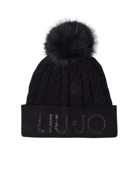 Berretto in maglia con pon pon Liu Jo