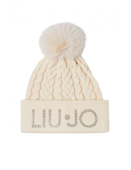 Berretto in maglia con pon pon Liu Jo