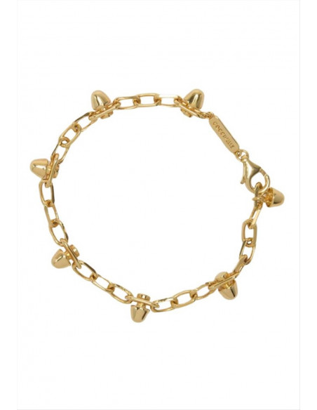 Braccialo oro con borchie Coccinelle