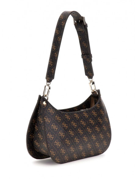 Borsa a spalla con logo Guess