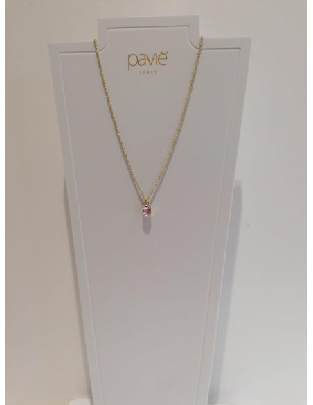 Collana sottile con pietra pendente Paviè CL.23.05D