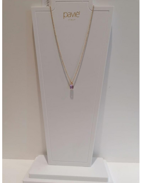 Collana sottile con pietra pendente Paviè CL.23.05D