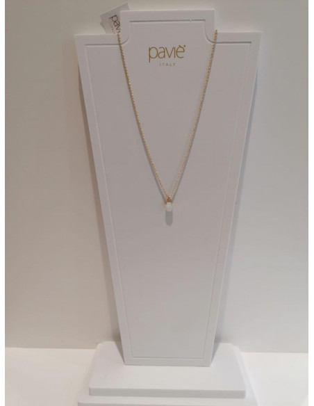 Collana sottile con pietra pendente Paviè CL.23.05D