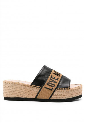 Espadrillas con zeppa Love Moschino JA28286I0IIA0
