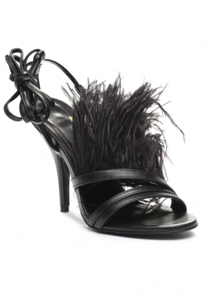 Sandalo con piume Patrizia Pepe 8X0034 L048