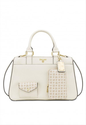 Borsa a mano con charm Pollini