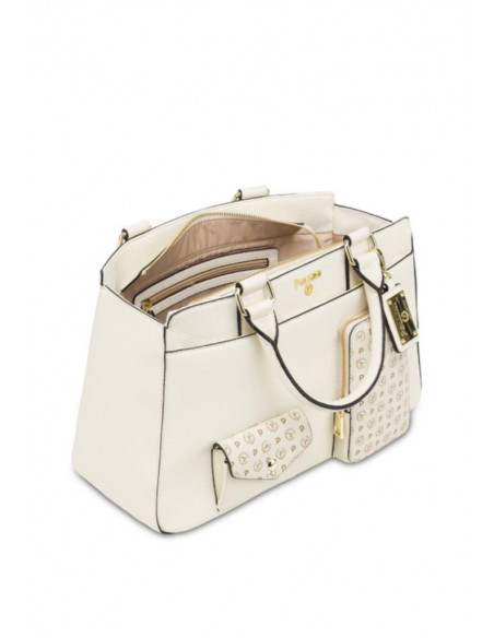 Borsa a mano con charm Pollini