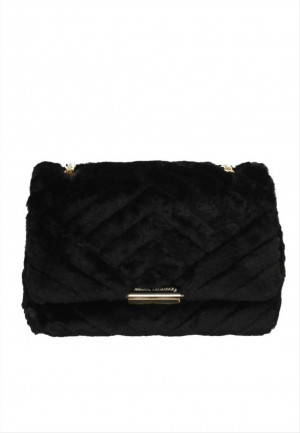 Borsa a spalla in eco-pelliccia Armani Exchange