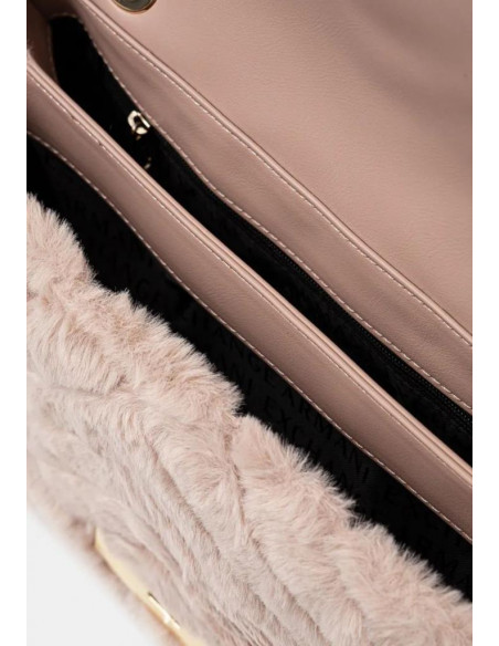 Borsa a spalla in eco-pelliccia Armani Exchange