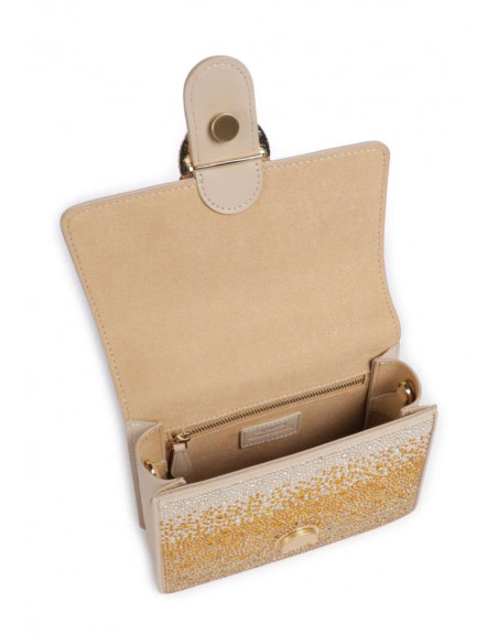 Borsa a mano Love One Mini Strass Pinko