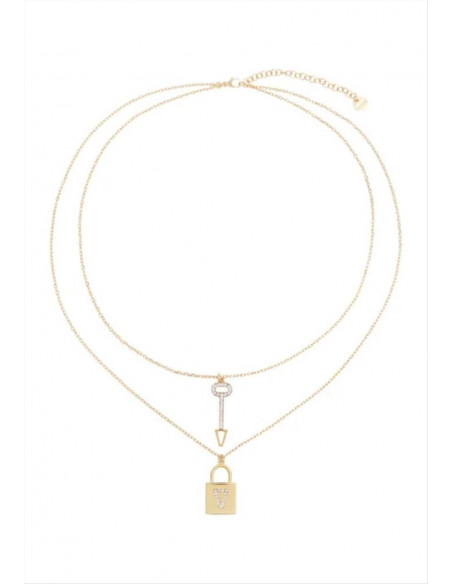 Collana Valentina Ferragni Studio Lock Silver DVF-CO-12