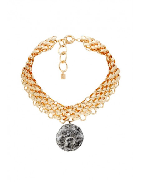 COLLANA GIROCOLLO MAGLIA ORO TONDO SILVER NALI'