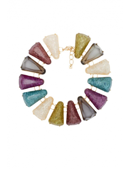 COLLANA TRIANGOLI IN RESINA MULTICOLOR NALI'
