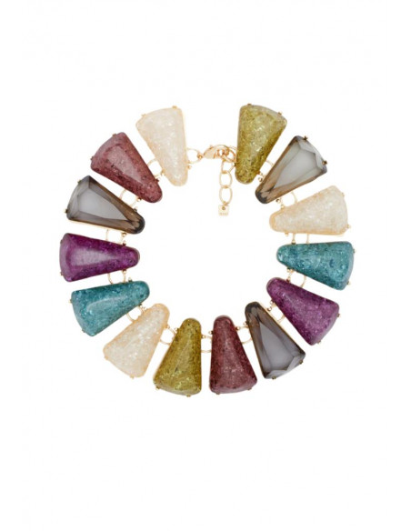 COLLANA TRIANGOLI IN RESINA MULTICOLOR NALI'