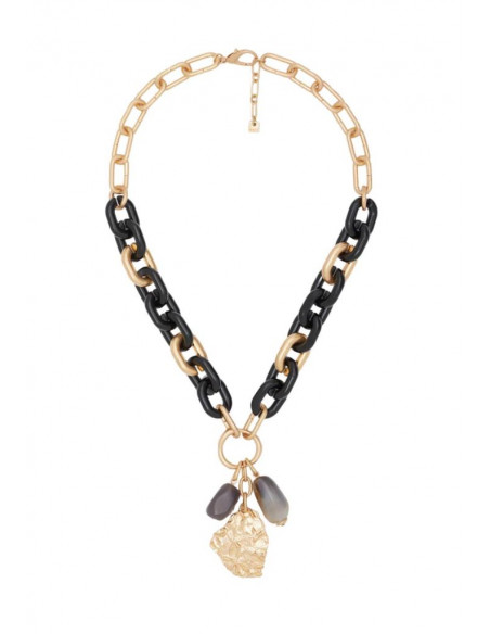 COLLANA IVY LONG PENDENTE RESINA NERO NALI'