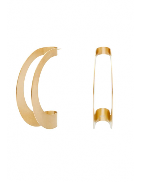 ORECCHINI OVERSIZE CURVI ACC.INOS ORO NALI'