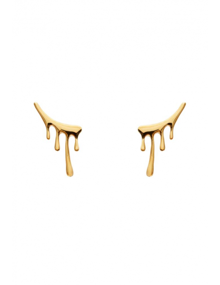ORECCHINI LOBO ACC.INOS PLAC.ORO 18KT NALI'