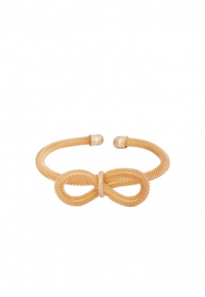 BRACCIALE RIGIDO SOTTILE FIOCCO ORO NALI'