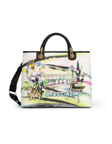Borsa a mano cartolina Firenze Braccialini