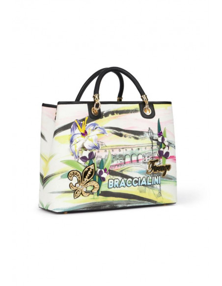 Borsa a mano cartolina Firenze Braccialini