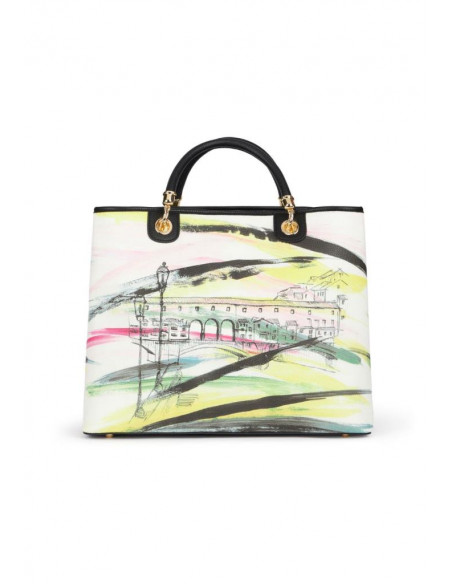 Borsa a mano cartolina Firenze Braccialini