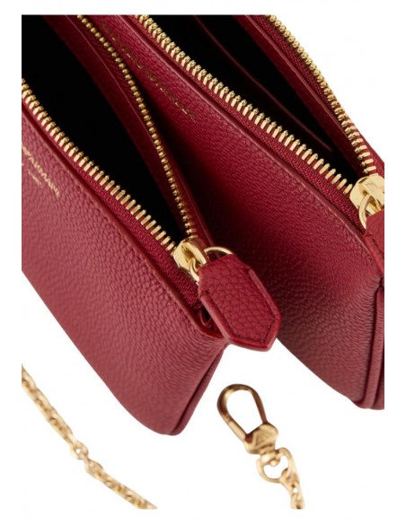 Mini bag doppia con stampa cervo e tracolla Emporio Armani