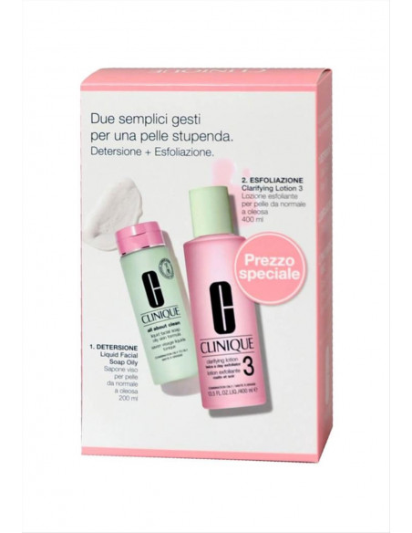 Clinique Kit Clarifyng Lotion 3 400 ml + Liquid Facial Soap 200 ml